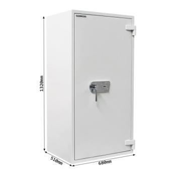 Rottner Wertschutzschrank EN2 Diamant Fire PO130 Doppelbartschloss lichtgrau T05920